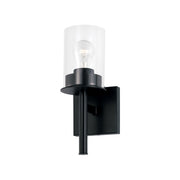 Mason One Light Wall Sconce in Matte Black