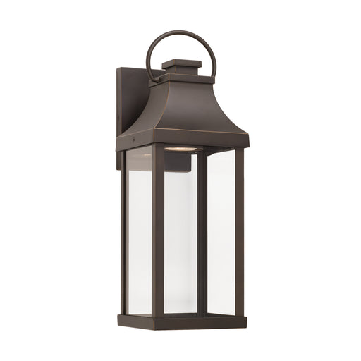 Bradford One Light Outdoor Wall Lantern in Oiled Bronze