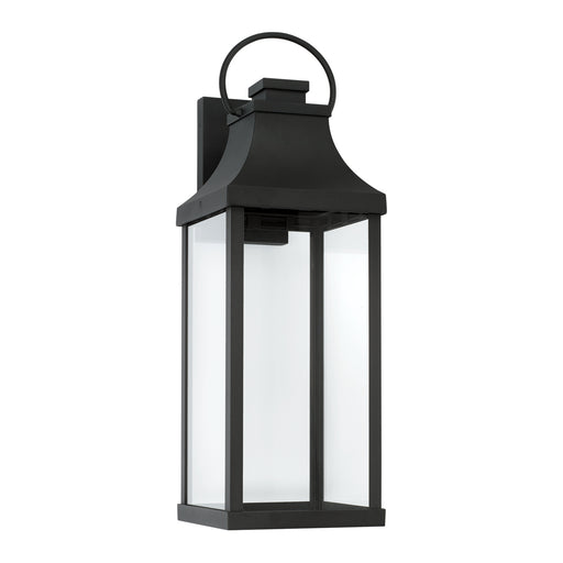 Bradford One Light Outdoor Wall Lantern in Black