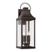 Bradford Four Light Outdoor Wall Lantern in Oiled Bronze