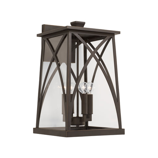 Marshall Four Light Outdoor Wall Lantern in Oiled Bronze