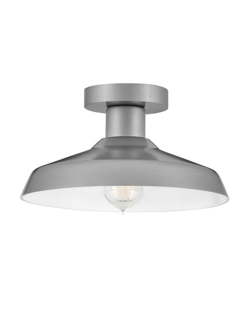 Forge One Light Flush Mount in Antique Brushed Aluminum by Hinkley Lighting