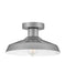 Forge One Light Flush Mount in Antique Brushed Aluminum by Hinkley Lighting