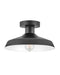 Forge One Light Flush Mount in Black by Hinkley Lighting