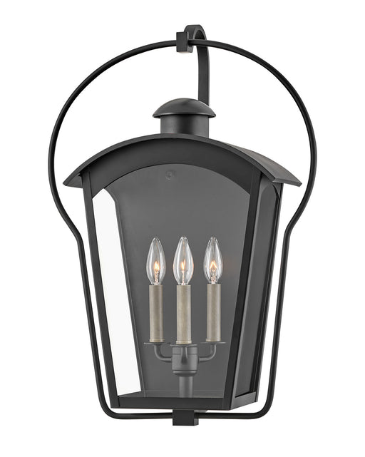 Yale Three Light Wall Mount in Black by Hinkley Lighting