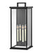 Weymouth Four Light Wall Mount in Black by Hinkley Lighting