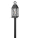 Briar One Light Post Top or Pier Mount Lantern in Museum Black by Hinkley Lighting