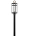 Porter LED Post Top or Pier Mount Lantern in Black by Hinkley Lighting