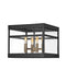 Porter Four Light Hanging Lantern in Black by Hinkley Lighting