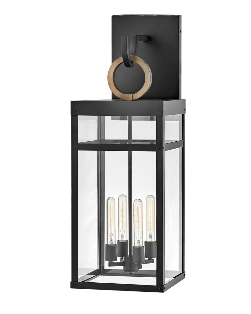 Porter LED Wall Mount in Black by Hinkley Lighting