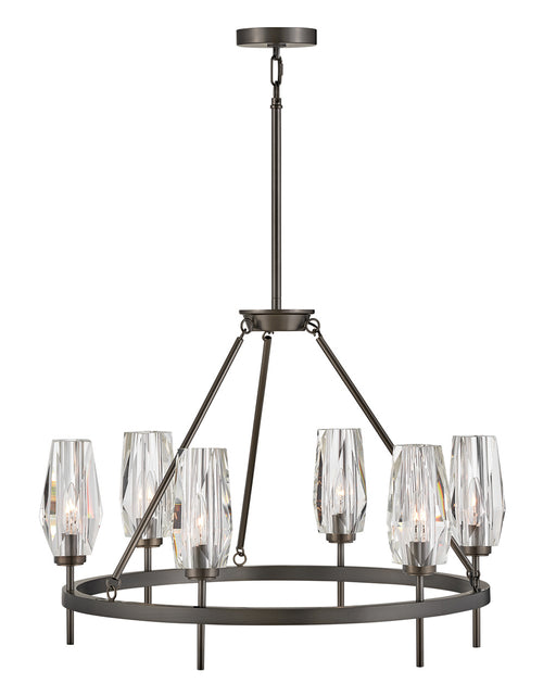 Ana Six Light Chandelier in Black Oxide by Hinkley Lighting