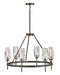 Ana Six Light Chandelier in Black Oxide by Hinkley Lighting