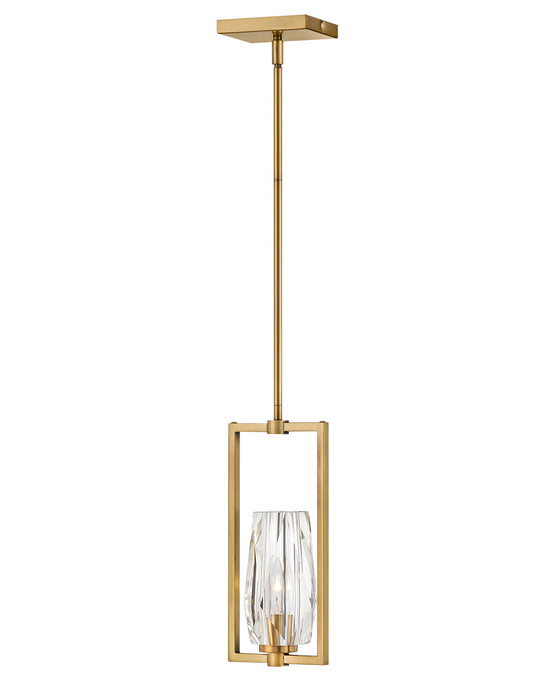 Ana One Light Pendant in Heritage Brass by Hinkley Lighting
