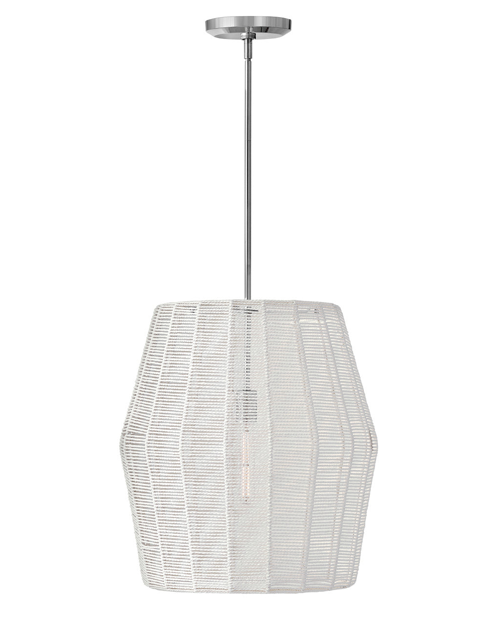 Luca One Light Pendant in Polished Chrome by Hinkley Lighting