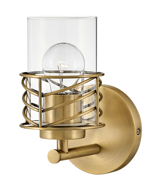 Della One Light Vanity in Lacquered Brass by Hinkley Lighting