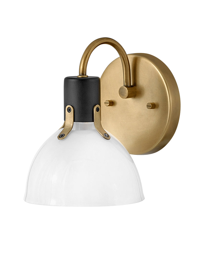 Argo One Light Vanity in Heritage Brass by Hinkley Lighting