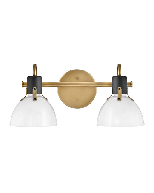 Argo Two Light Vanity in Heritage Brass by Hinkley Lighting