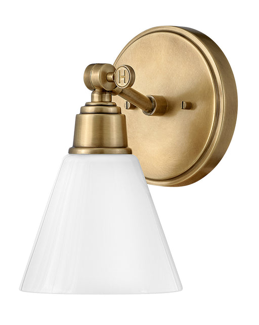 Arti One Light Vanity in Heritage Brass by Hinkley Lighting