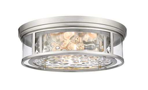 Clarion Four Light Flush Mount in Brushed Nickel by Z-Lite Lighting