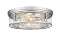 Clarion Four Light Flush Mount in Brushed Nickel - Lamps Expo