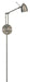 George's Reading Room 1 Light Task Wall Lamp in Brushed Nickel with Brushed Nickel