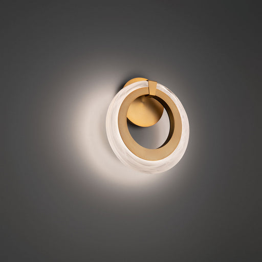 Serenity LED Wall Sconce in Aged Brass