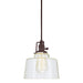Central Park 1-Light Raya Pendant in Oil Rubbed Bronze