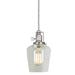 Central Park 1-Light Pendant with 4" Glass Shade in Satin Nickel