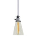 Central Park 1-Light Pendant with 4.75" Glass Shade in Gun Metal