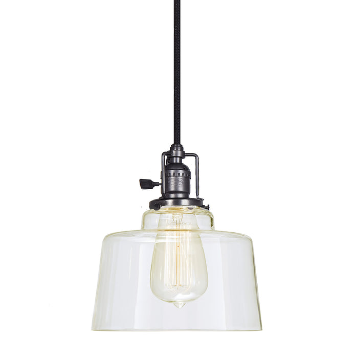 Central Park 1-Light Raya Pendant in Gun Metal