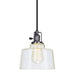 Central Park 1-Light Raya Pendant in Gun Metal