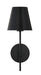 Xavier 1-Light Wall Mount in Matte Black by Crystorama - MPN XAV-B8321-MK