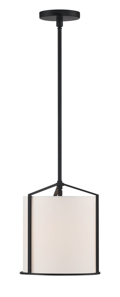 Carlyn 1-Light Pendant in Black by Crystorama - MPN CAR-9201-BK