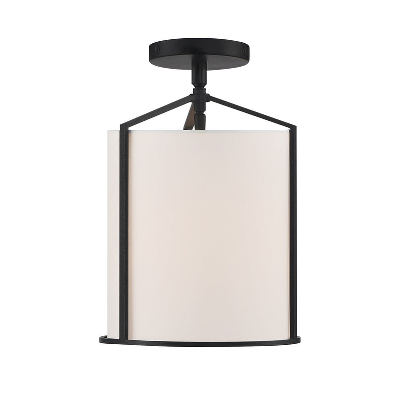 Carlyn 1-Light Ceiling Mount in Black by Crystorama - MPN CAR-9201-BK_CEILING