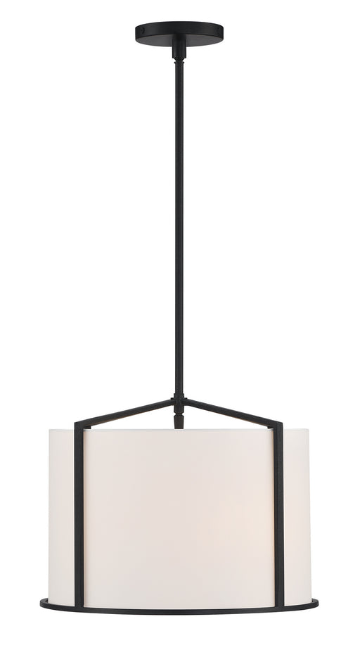 Carlyn 4-Light Pendant in Black by Crystorama - MPN CAR-9204-BK