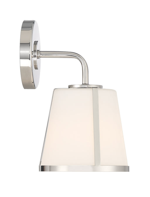 Fulton 1-Light Wall Mount in Polished Nickel by Crystorama - MPN FUL-911-PN