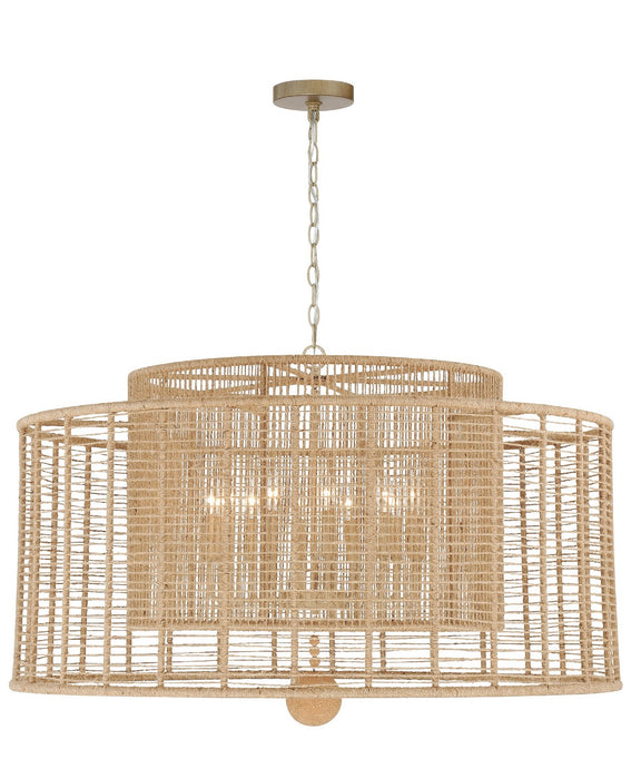 Jayna 12-Light Chandelier in Burnished Silver by Crystorama - MPN JAY-A5009-BS