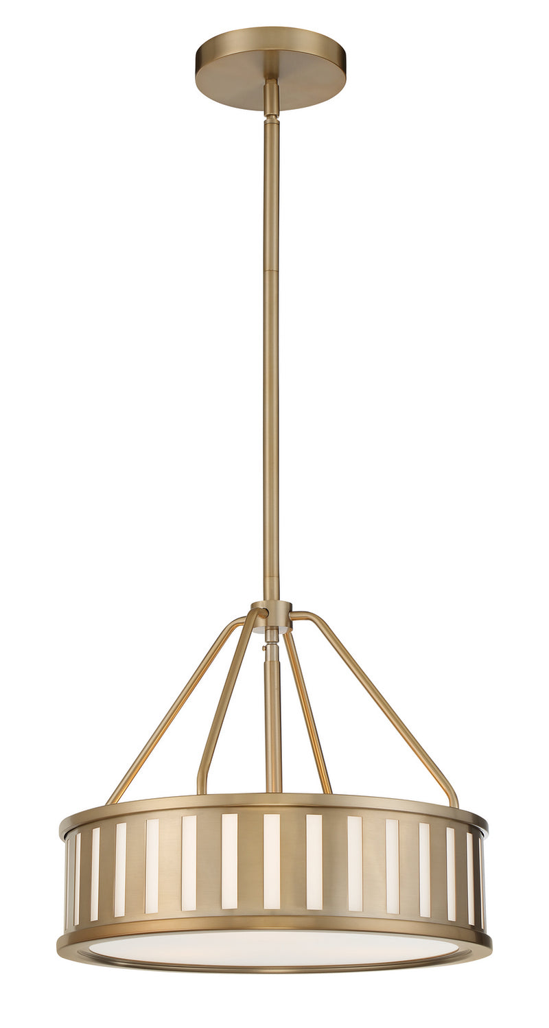 Kendal 3-Light Pendant in Vibrant Gold by Crystorama - MPN KEN-8303-VG