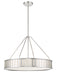 Kendal 6-Light Pendant in Polished Nickel by Crystorama - MPN KEN-8306-PN