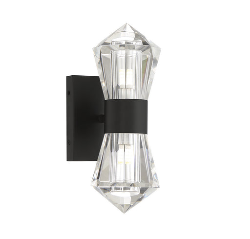 Dryden Two Light Wall Sconce in Matte Black