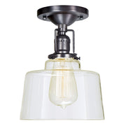 Central Park 1-Light Raya Ceiling Mount  in Gun Metal
