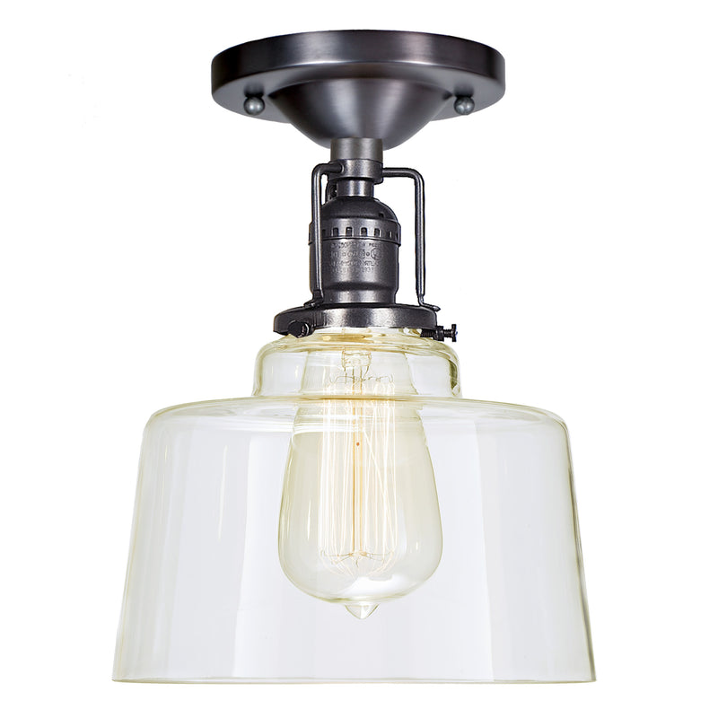 Central Park 1-Light Raya Ceiling Mount  in Gun Metal