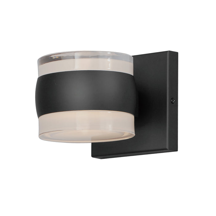 Modular LED Outdoor Wall Sconce in Black