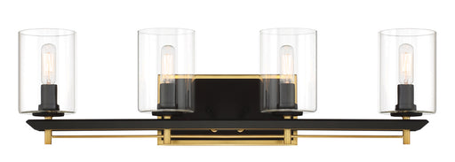 Sable Point Four Light Bath Bar in Sand Coal And Honey Gold