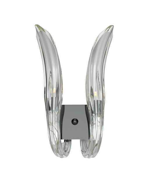 Cisne Two Light Wall Sconce in Polished Nickel