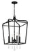 Laurel Estate Four Light Foyer Pendant in Coal