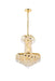 Belenus 6-Light Pendant in Gold with Clear Royal Cut Crystal