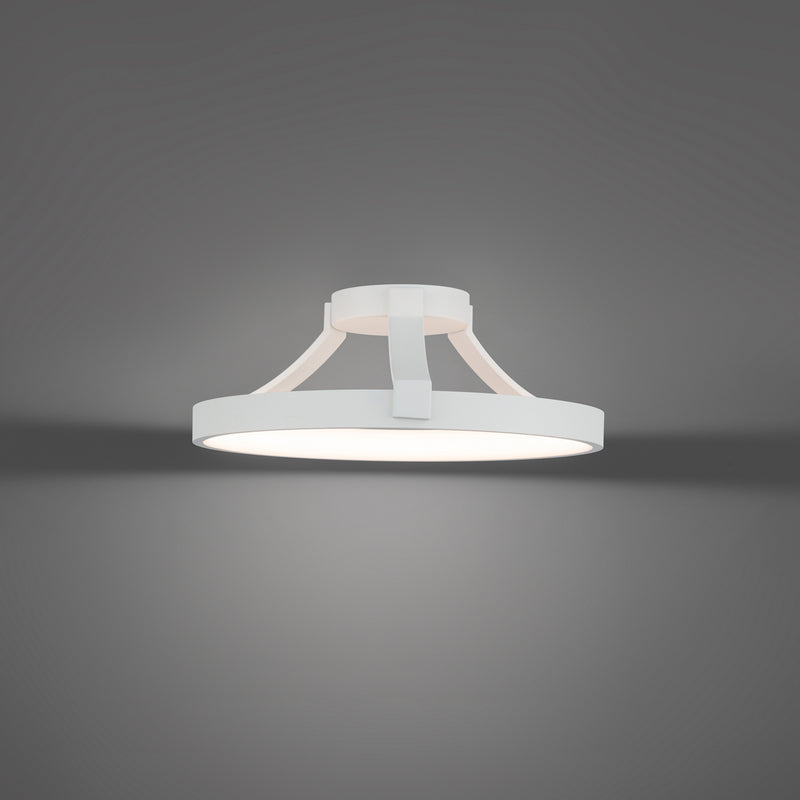 Chaucer LED Flush Mount in White - Lamps Expo