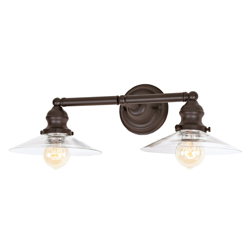 Central Park 2-Light Angelique Bathroom Wall Sconce in Oil rubbed bronze