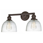 Central Park 2-Light Vida Bathroom Wall Sconce in Oil rubbed bronze